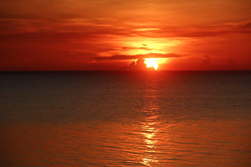 Paisagem do pôr do sol na Ponta do Muretá - Alter do Chão - 