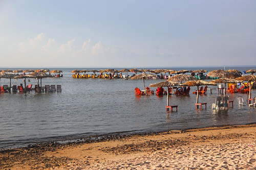 Barracas da Praia Ponta de Pedras no Rio Tapajós - Alter do Chão -