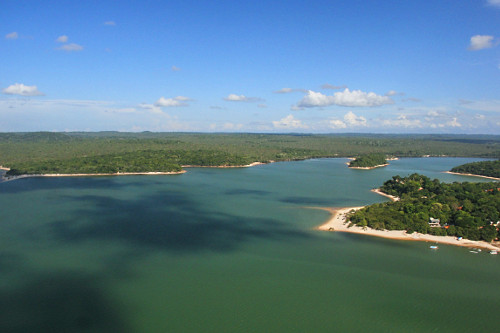 Vista de cima do Rio Tapajós - Alter do Chão -