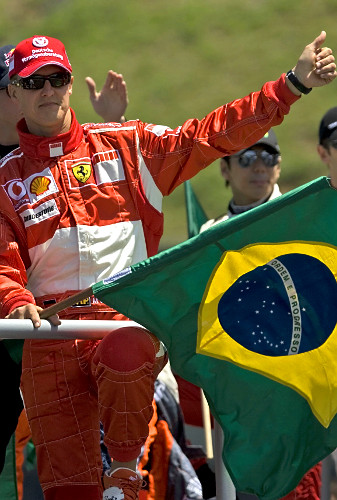 Grande Premio Brasil de Formula I - Michael Schumacher se despede das pistas