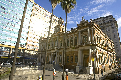 Predio da prefeitura de Porto Alegre no centro da cidade - RS