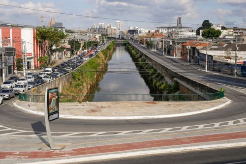 Rio Tamanduateí e Avenidas do Estado e Tiradentes