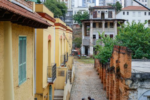 Centro Cultural da Vila Itororó - conjunto arquitetônico de 1922 em processo de restauração 