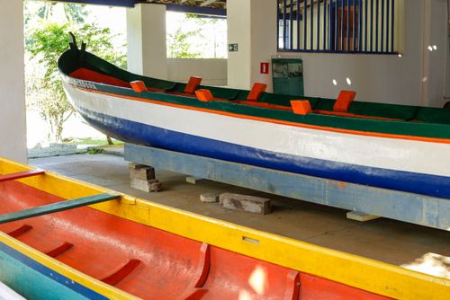 Canoa de voga histórica - Parque Municipal Fazenda Engenho D'Água - praia do Engenho D’Água