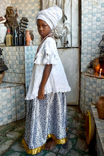 Retrato de criança no terreiro de candomblé - Ilè Àse Ojú Onirè ou Oju Onirê
