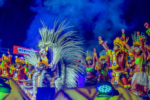 Apresentação do Grupo Sociocultural Boto Tucuxi no Festival dos Sairé ou Çairé 2026 realizada em Alter do