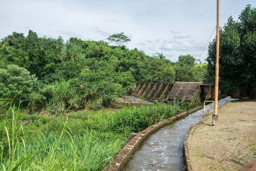 Ruínas da Usina São Valentim desativada - administrada Fundação Energia e Saneamento SP