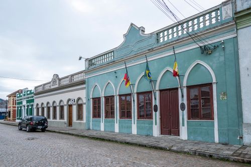 Câmara Municipal no centro histórico - fronteira com Rio Branco no Uruguai