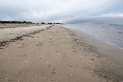 Praia da Capilha na Lagoa Mirim - distrito do Taim