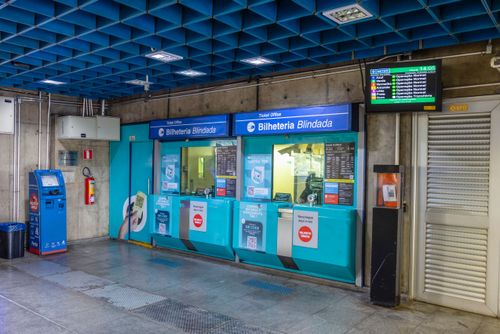 Bilheterias da estação Santuário Nossa Senhora de Fátima-Sumaré Linha 2-Verde do Metrô