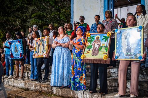 Reinado de Nossa Senhora do Rosário - festa de elevação das bandeiras de Nossa Senhora do Rosário , N. Sra