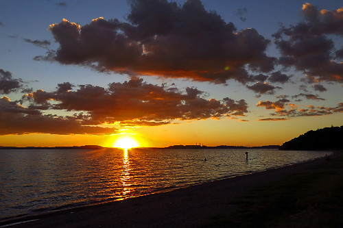 Pôr do sol na Praia de Ipanema - 