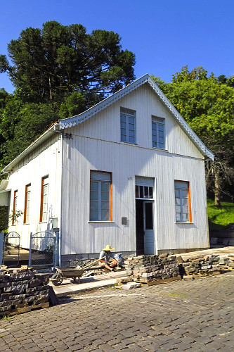 Casa com arquitetura típica italiana -