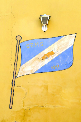 Bandeira da Sociedade Pradaense de Mútuo Socorro  - 
