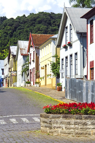 Casas com arquitetura típica italiana  - 