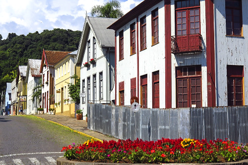 Casas com arquitetura típica italiana  - 
