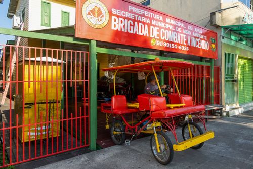 Bicilância ou quadriciclo - transporte de quatro rodas adaptado e utilizado para resgate do Agrupamento de Bo