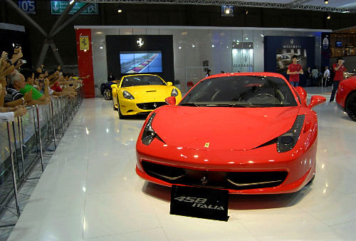 Salão do Automóvel do Anhembi - carro Ferrari 458 - 26º Salão do Automóvel