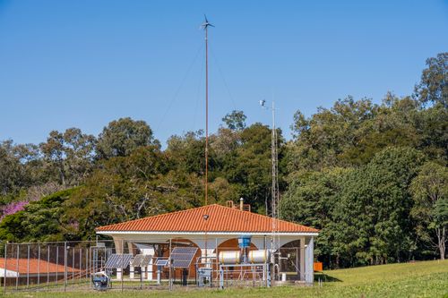 Estação Metereológica da Faculdade de Ciências Agronômicas instalada na Fazenda Experimental Lageado inte