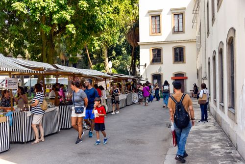 Visitantes da 25ª Edição da Feira de Educação Ambiental realizada no Museu da República