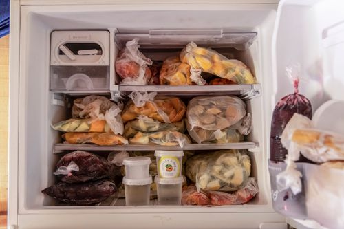 Frutas congeladas na casa de agricultora no Assentamento Eli Vive - MST Movimento dos Trabalhadores Rurais Sem