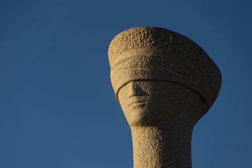 Escultura A Justiça - obra de Alfredo Ceschiatti - representa a figura de Têmis - a deusa grega da justiça