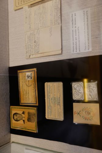 Documentos pessoais em exposição no Memorial Juscelino Kubitschek - projeto de Oscar Niemeyer 