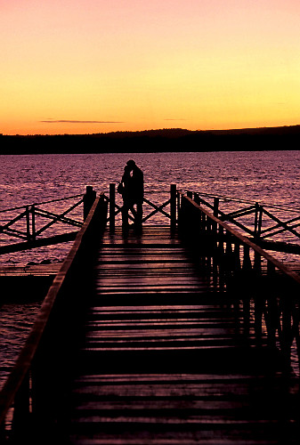 Pôr do sol na Praia Fluvial do Jacaré - no Rio Sanhauá afluente do Rio Paraíba