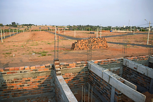 Construção de loteamento - crescimento urbano - 