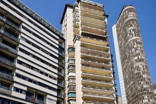 Edifício Esther - projeto modernista de Álvaro Vital Brazil e Adhemar Marinho - Edifício São Thomaz e Edif