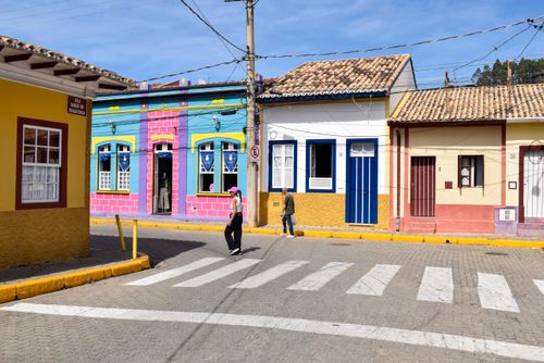 Fachada de casario no centro histórico