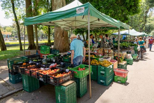 Feira Orgânica Diurna no Passeio Público aos sábados - centro da cidade
