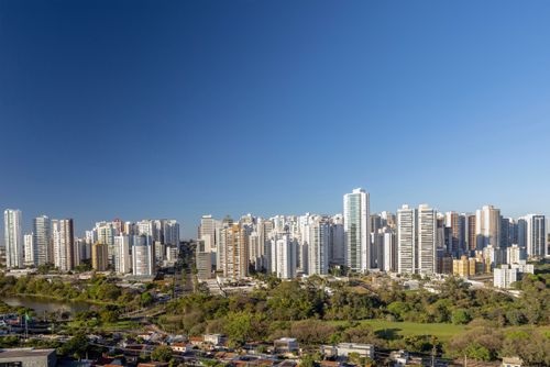 Casas e edifícios residenciais do bairro Gleba Palhano
