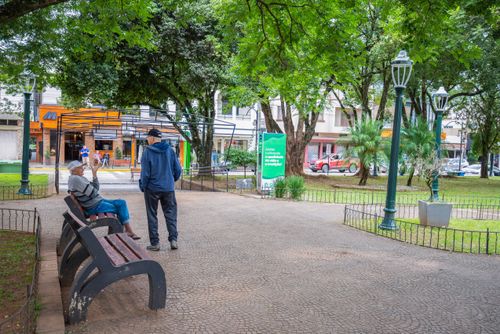 Praça Piazzeta San Marco - centro da cidade - Serra Gaúcha