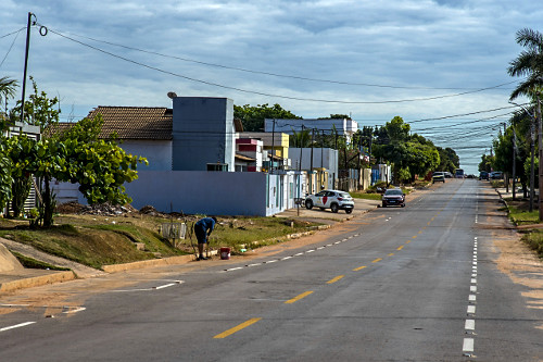 Rua residencial no bairro Loteamento Mimoso Doeste I