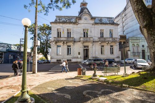 Prédio da Prefeitura Municipal no Palácio Moysés Vianna - centro da cidade