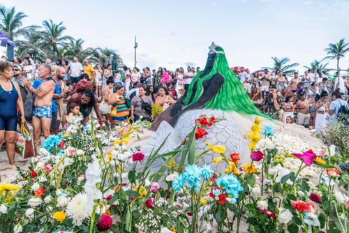 Festa para Iemanjá na Praia do Arpoador