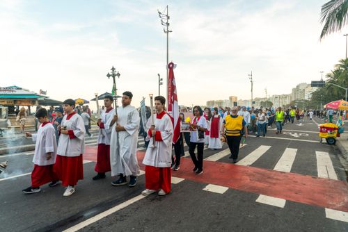 Procissão de Nossa Senhora de Copacabana padroeira do bairro Copacabana