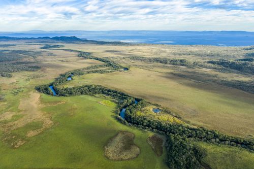 Vista de drone do Rio Preto - Parque Nacional da Chapada dos Veadeiros