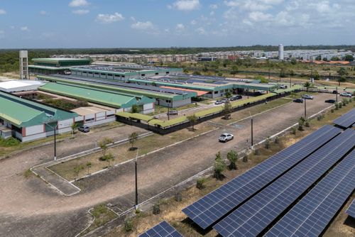 Vista de drone de Instituto Federal de Educação Ciência e Tecnologia do Amapá - Campus Macapá